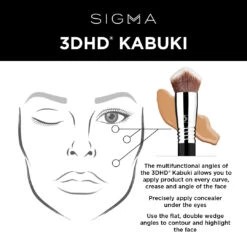 Sigma 3DHD Kabuki Brush -Care Product Store 3DHDKabuki