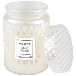 Voluspa Milk Rose Large Jar Candle -Care Product Store 5355 2
