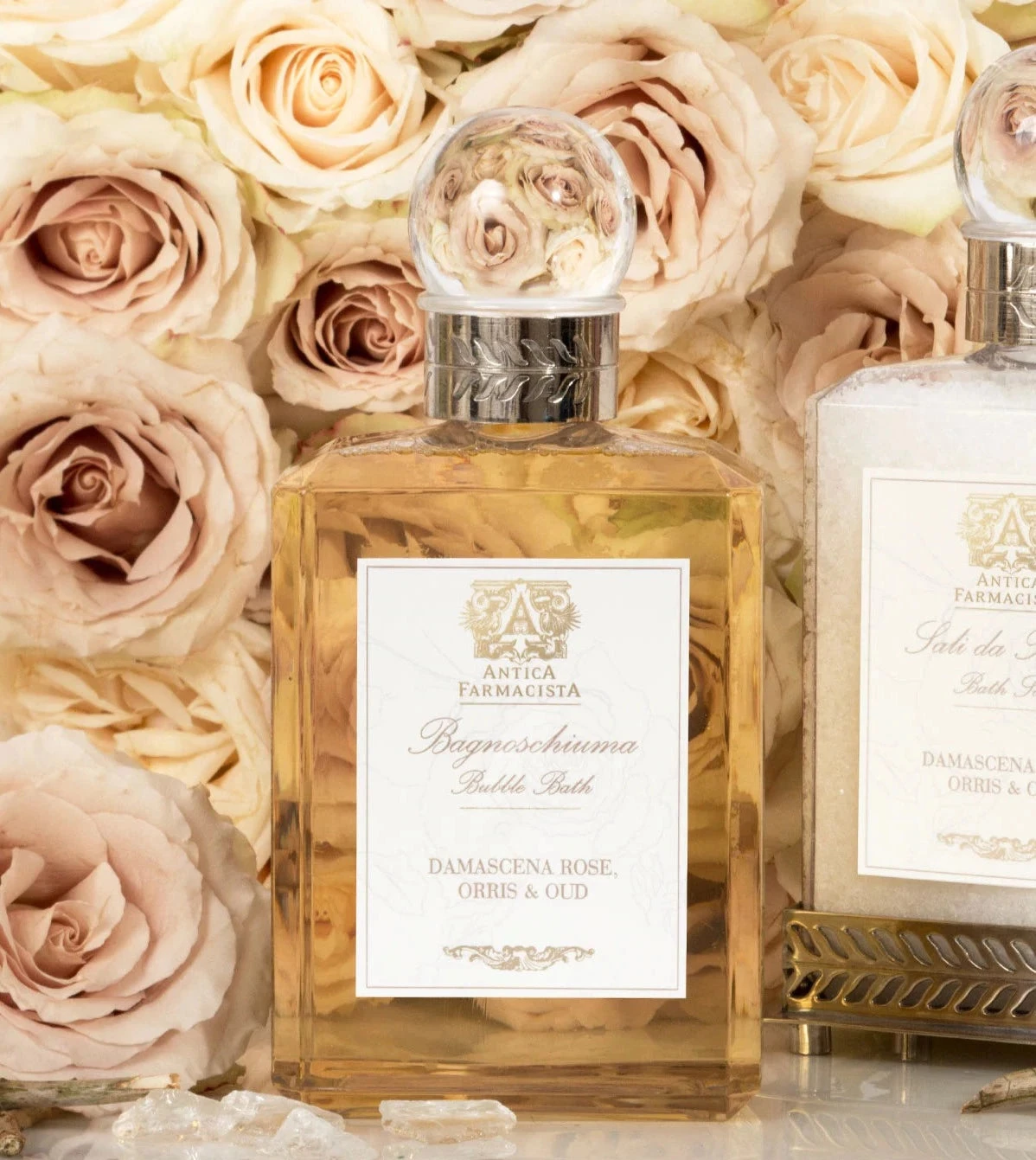 Antica Farmacista Damascena Rose, Orris & Oud Bubble Bath 2 Antica Farmacista Damascena Rose, Orris & Oud Bubble Bath - Image 2