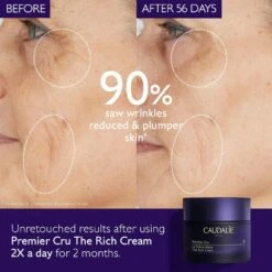 Caudalie Premier Cru The Rich Cream -Care Product Store Caudalie Premier Cru The Rich Cream Before After