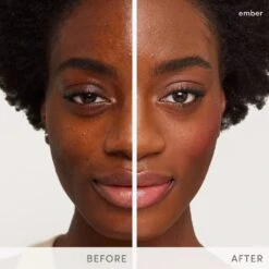 Jane Iredale Glow Time Blush Stick -Care Product Store Jane Iredale Glow Time Ethereal Blush Stick Ember Before After