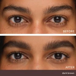 Jane Iredale PureBrow Shaping Pencil -Care Product Store Jane Iredale PureBrow Shaping Pencil Dark Brown Before After