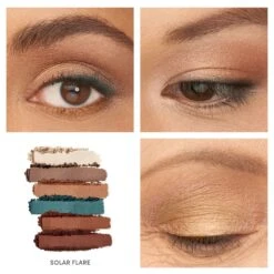 Jane Iredale PurePressed Eye Shadow Palette -Care Product Store Jane Iredale PurePressed Eye Shadow Palette Solar Flare On Eyes