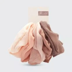 Kitsch Crepe Scrunchie 5 Pieces Terra Cotta 6 Kitsch Crepe Scrunchie 5 Pieces Terra Cotta -Care Product Store Kitsch Crepe Scrunchie 5 pieces Terra Cotta 3