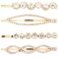 L Erickson Crystal Bobby Pins 4 Pack