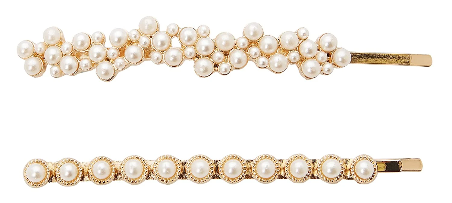 L Erickson Vintage Long Pearl Bobby 2pk 2 L Erickson Vintage Long Pearl Bobby 2pk - Image 2