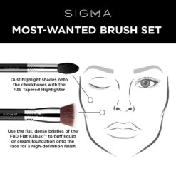Sigma Most Wanted Brush Set 8 Sigma Most Wanted Brush Set -Care Product Store Most Wanted Brush Set info