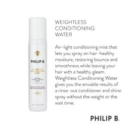 Philip B Weightless Conditioning Water -Care Product Store PhilipB Weightless Conditioning Water 5oz Info