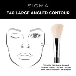 Sigma F40 Large Angled Contour Brush -Care Product Store Sigma F40 Large Angled Contour info