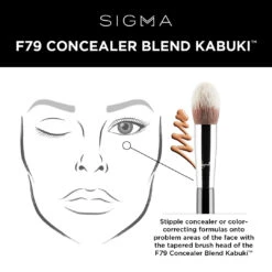 Sigma F79 Concealer Blend Kabuki -Care Product Store Sigma F79 Concealer Blend Kabuki info