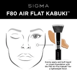 Sigma F80 Air Flat Kabuki Brush -Care Product Store Sigma F80 Air Flat Kabuki Brush info