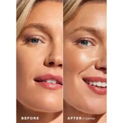 Supergoop! Glowscreen SPF 40 -Care Product Store Supergoop Glowscreen Sunrise SPF 40 Before After