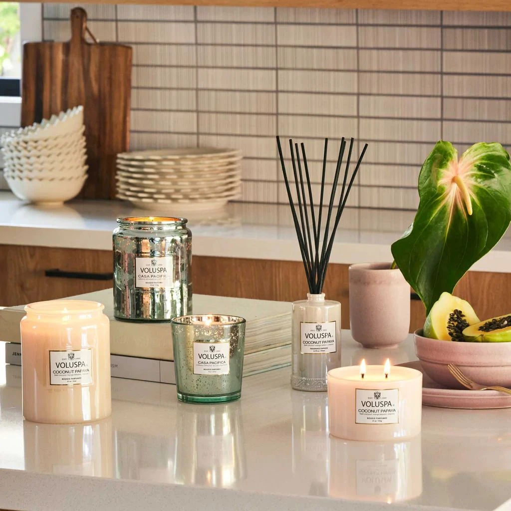 Voluspa Coconut Papaya Large Jar Candle 2 Voluspa Coconut Papaya Large Jar Candle - Image 2