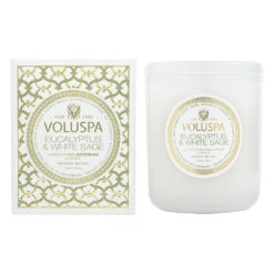 Voluspa Eucalyptus & White Sage Classic Maison Boxed Candle -Care Product Store Voluspa Eucalyptus White Sage Classic Maison Boxed Candle