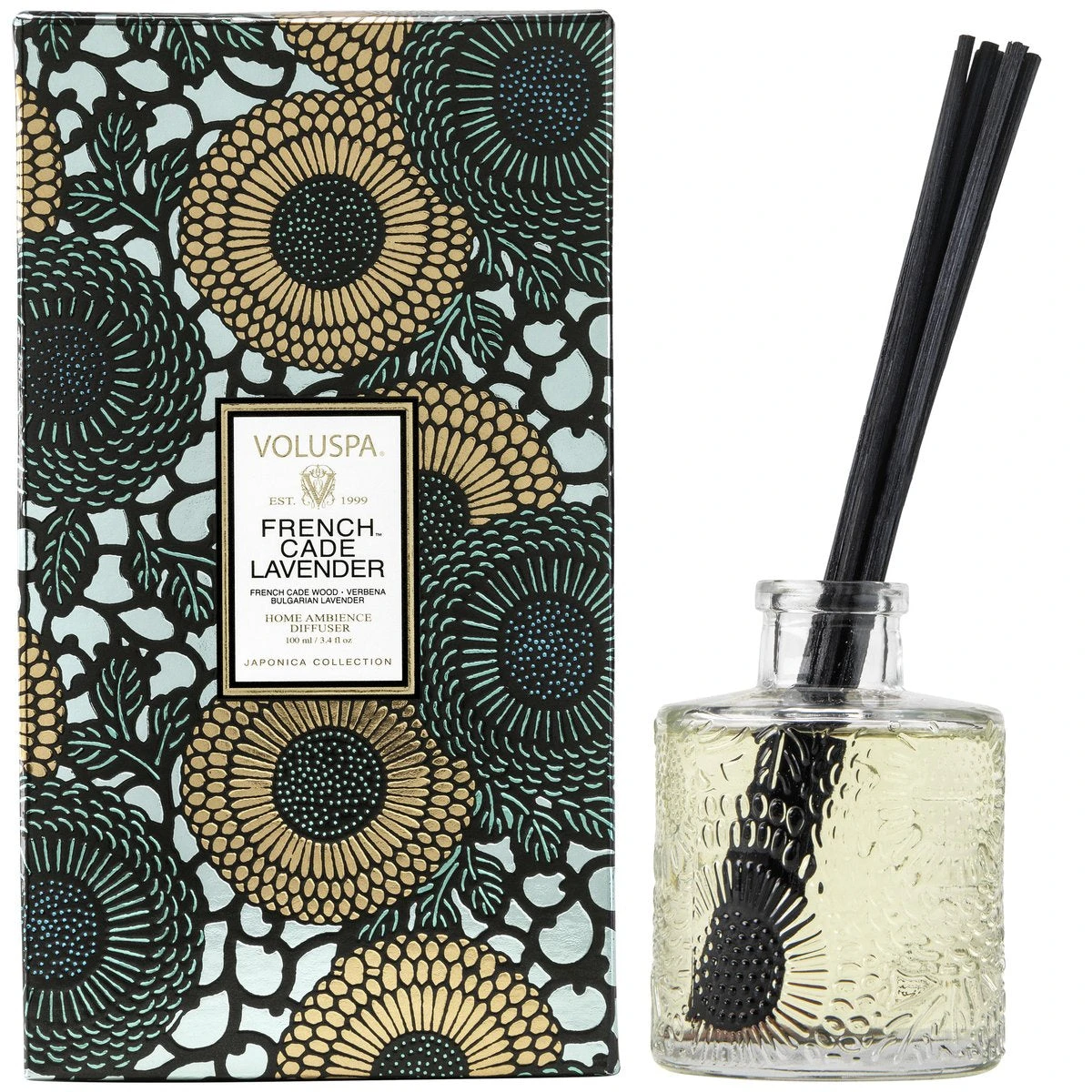 Voluspa French Cade & Lavender Reed Diffuser 1 Voluspa French Cade & Lavender Reed Diffuser