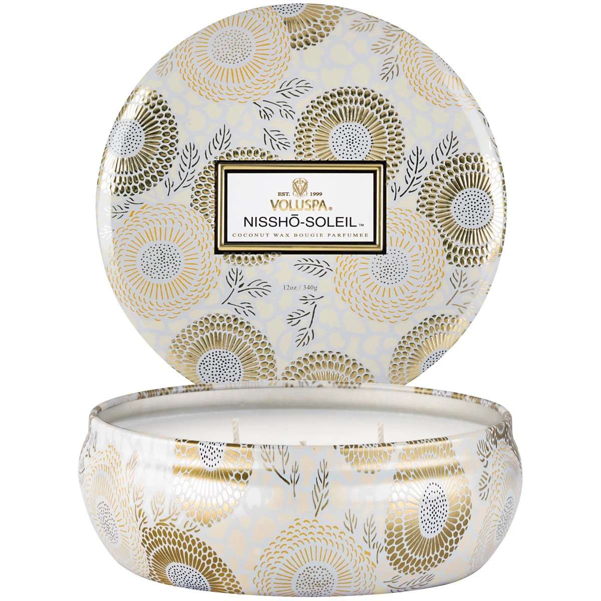 Voluspa Nissho-Soleil 3 Wick Candle In Decorative Tin 2 Voluspa Nissho-Soleil 3 Wick Candle In Decorative Tin - Image 2