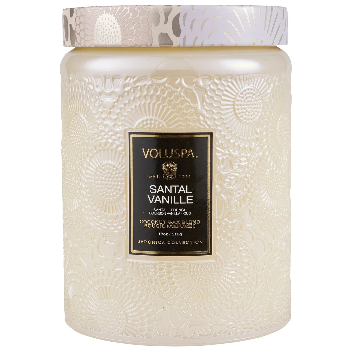Voluspa Santal Vanille Large Glass Jar Candle 1 Voluspa Santal Vanille Large Glass Jar Candle