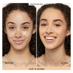 BareMinerals Barepro 16hr Skin-Perfecting Powder Foundation -Care Product Store bareMinerals Barepro 16h Skin Perfecting Powder Foundation Fair 15 Warm Before After