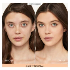 BareMinerals Barepro 16hr Skin-Perfecting Powder Foundation -Care Product Store bareMinerals Barepro 16h Skin Perfecting Powder Foundation Fair 17 Neutral Before After