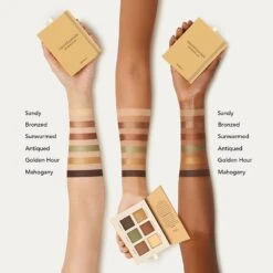 BareMinerals Mineralist Sunlit Eyeshadow Palette -Care Product Store bareMinerals Mineralist Sunlit Eyeshadow Palette All Swatches