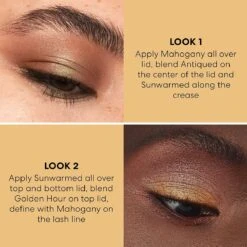 BareMinerals Mineralist Sunlit Eyeshadow Palette -Care Product Store bareMinerals Mineralist Sunlit Eyeshadow Palette On Eyes 2