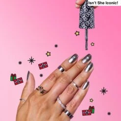 OPI Nail Lacquers - Blacks, Whites, Greys & Silvers -Care Product Store isnt she iconic on nails