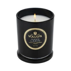 Voluspa Ambre Lumiere Classic Candle -Care Product Store voluspa ambre lumiere classic candle burning