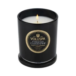 Voluspa Freesia Clementine Classic Candle -Care Product Store voluspa freesia clementine classic burning