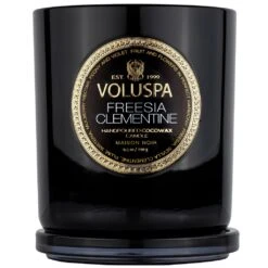 Voluspa Freesia Clementine Classic Candle -Care Product Store voluspa freesia clementine classic open